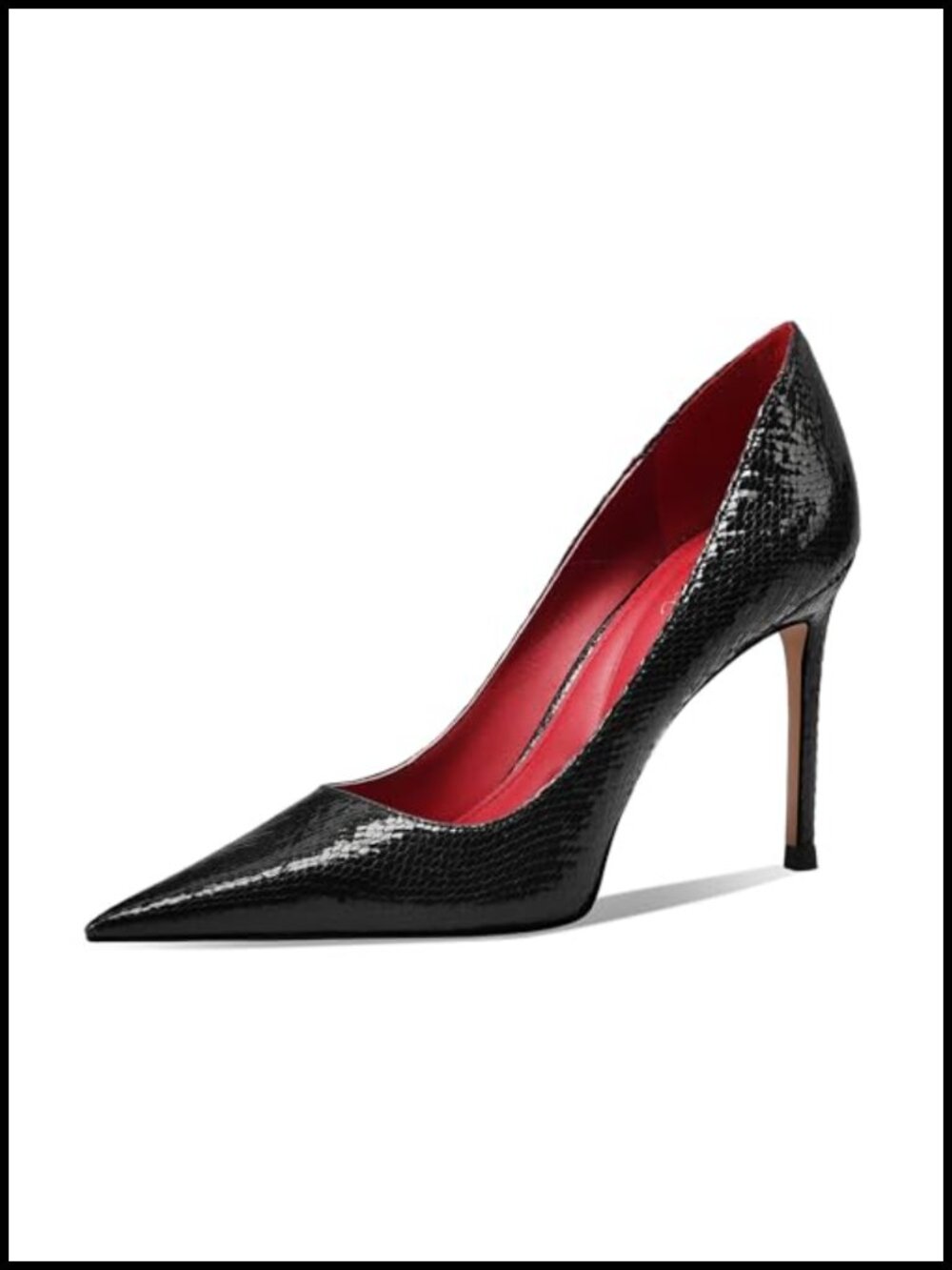 Women's Silver Pointed Toe Stiletto Pumps Closed Toe High Heels